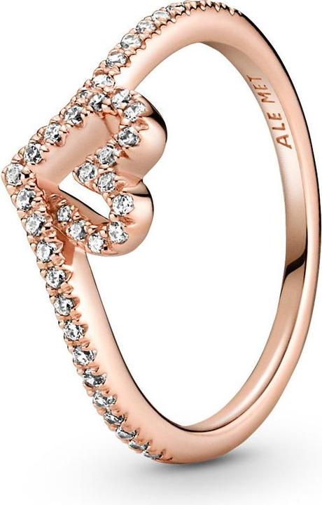 Produktbild Pandora Rose Heart and Wishbone Ring (58)