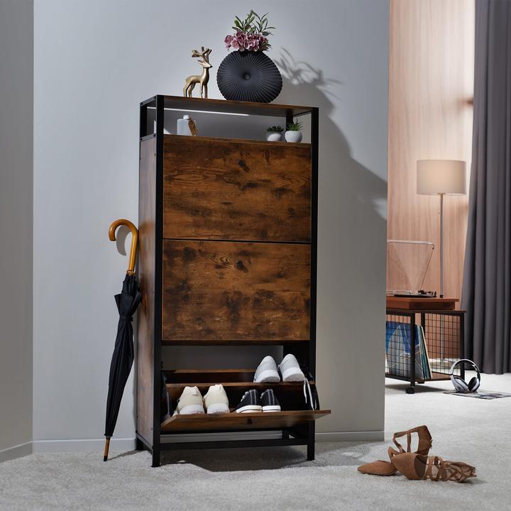 Produktbild tectake Schuhregal (32 x 61 x 130 cm)