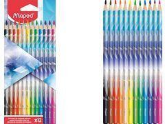 Produktbild Maped Dreikant-Buntstifte ARCTIC, 12er Kartonetui weiche, bruchfeste Mine, Schaft in Strichfarbe mit (12x)