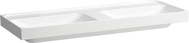 Produktbild Laufen Meda Doppelwaschtisch, unterbaufähig, 1300x460mm, ohne Hahnloch, ohne Überlauf (1400 mm, 240 mm)