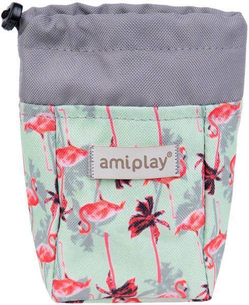 amiplay Pochette friandises Be Happy Flamingo, 8 x 6 x H 10 cm