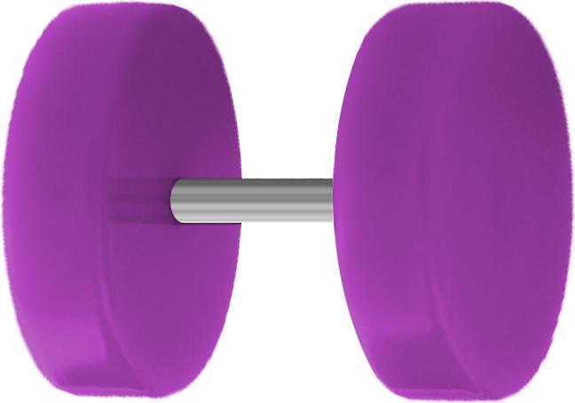 Image du produit Star Piercing Faux plug violet (Matières plastiques, sans laiton)