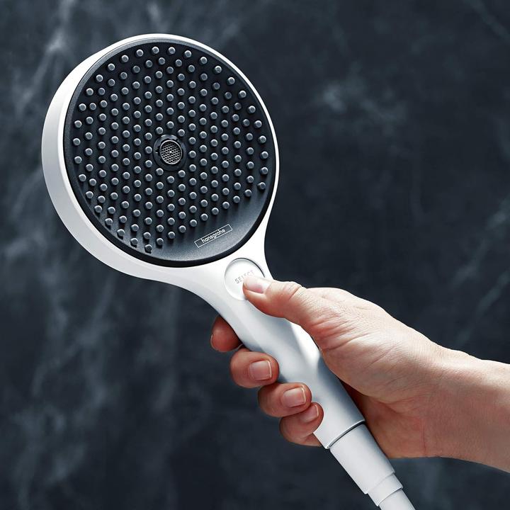 Actual product image hansgrohe Rainfinity hand shower 130 3jet EcoSmart (matt white) (3 Beam types, 9 l/min)