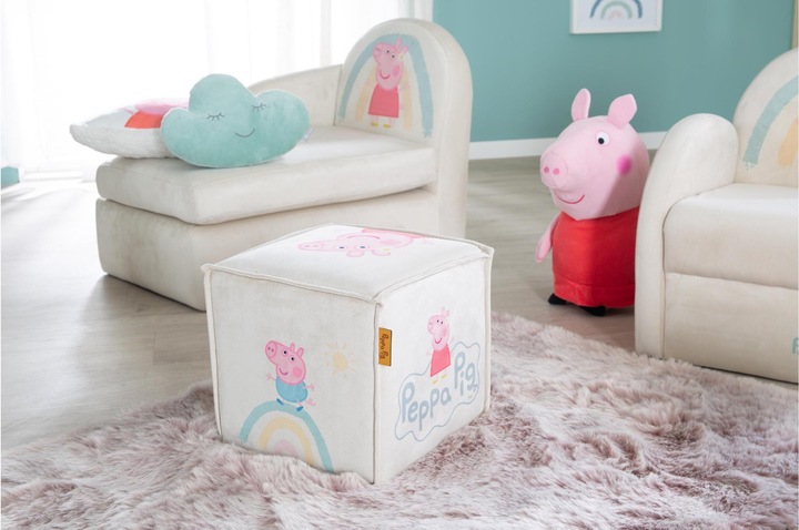Image du produit Roba Tabouret pour enfants en forme de cube Peppa Pig (Groupe de sièges pour enfants)