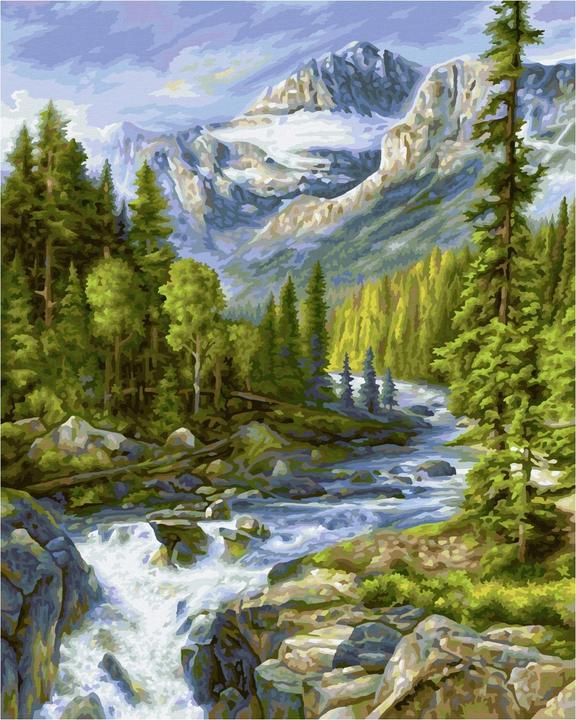 Actual product image Schipper Painting by Numbers - Rocky Mountains