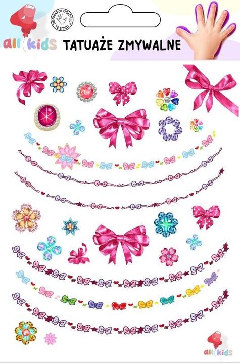 Produktbild Dodo Waschbare Tattoos für Kinder. Schleifenschmuck