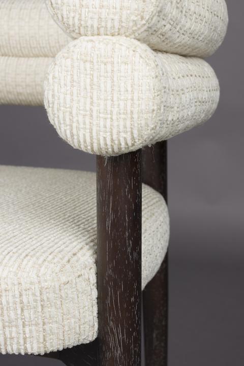 Actual product image Dutchbone Sela Dining Chair Off White