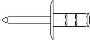 Produktbild Gesipa Blindniete Alu/Stahl 4,8x15 K 16 mm PolyGrip Pack mit 250 StÃ¼ck