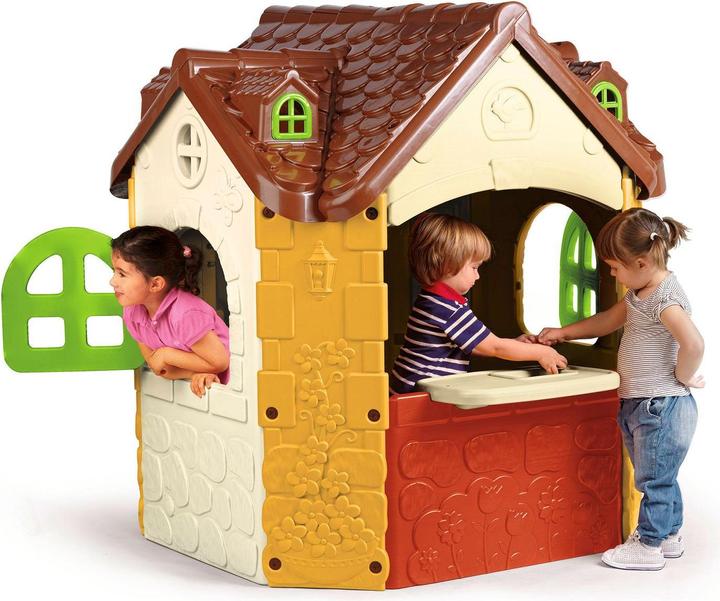 Actual product image Feber A large luxury garden house for children with kitchen table and sink