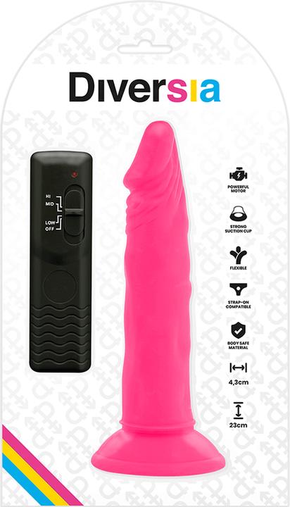 Image du produit Diversia Godemiché flexible avec vibration et ventouse