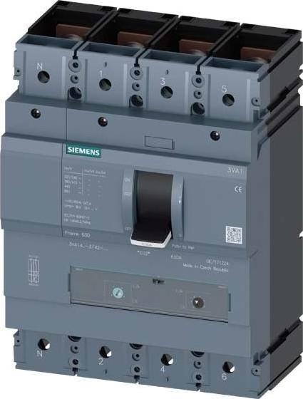 Actual product image Siemens Circuit-breaker 500A 4p 350-500A/In 3VA1450-4EF42-0AA0