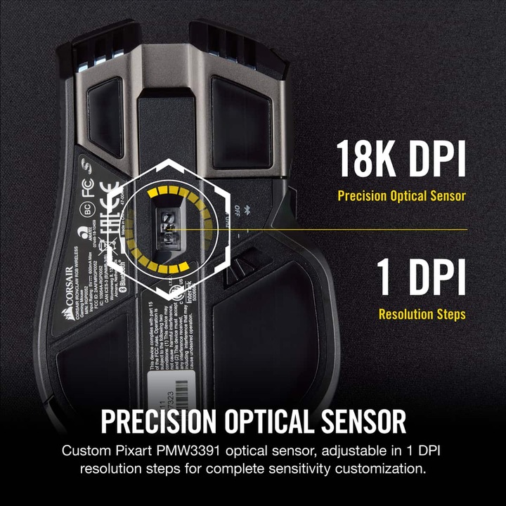 Immagine prodotto Corsair Ironclaw (Senza fili)