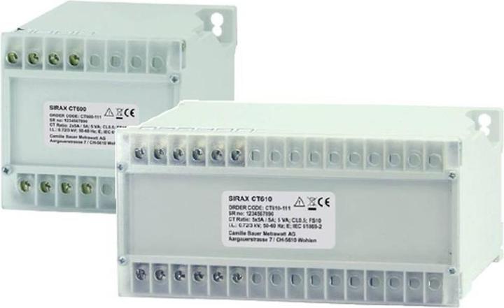 Actual product image Camille Bauer CT 600 Current transformer module Primary current 5A Secondary current 5A Top-hat rail mounting