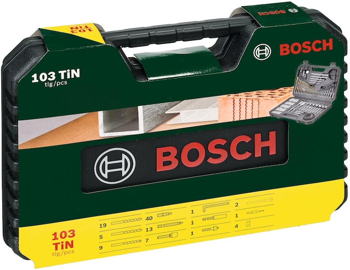 Actual product image Bosch Home & Garden Drill and bit assortment TiN (3 mm, 4 mm, 5 mm, 6 mm, 7 mm, 8 mm, 10 mm)