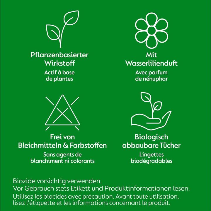 Image du produit Dettol Desinfektionstücher Wasserlilie