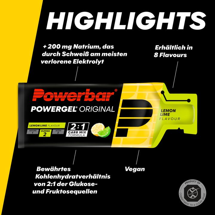 Produktbild Powerbar Original (Limette, Zitrone, 24 Stk., 984 g)