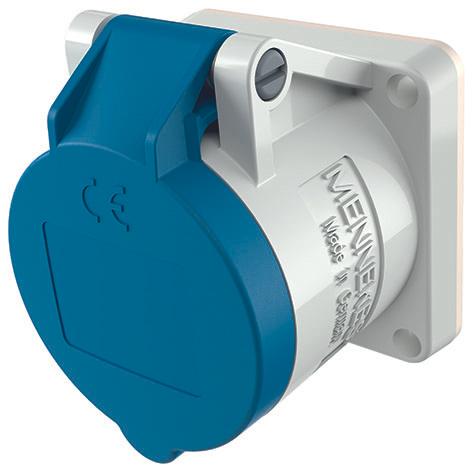 Actual product image Mennekes MEN 1619 16A 3p 6h 230V Junction box Twin CONTACT IP44