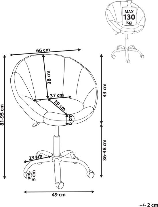Image du produit Beliani Annabelle (36 - 48 cm)