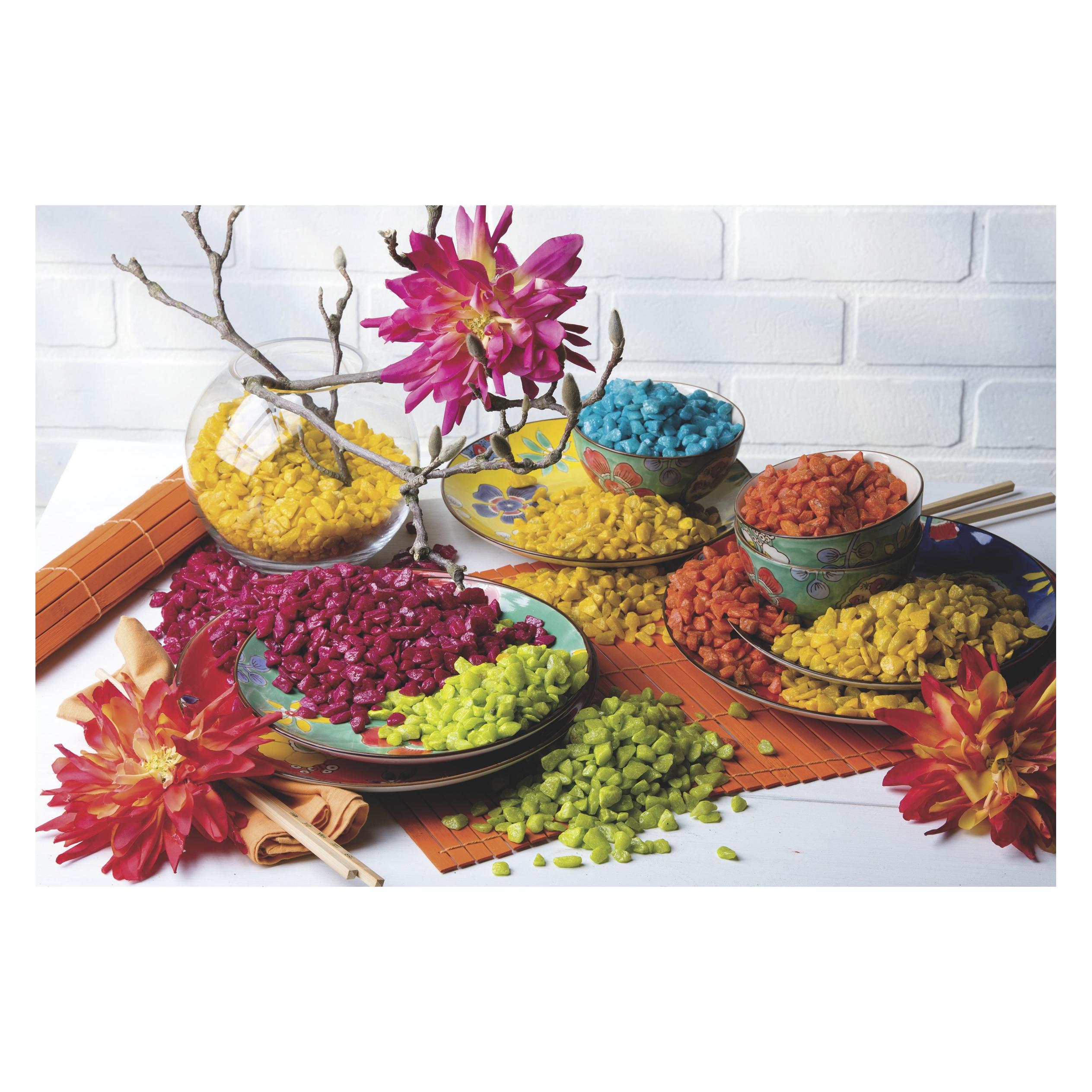 Glorex Pepite Di Vetro 200g, 20mm, Multicolore, Per Decorazioni E Bricolage, 12x6x4,5 Cm