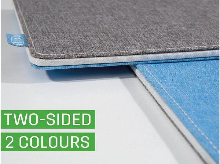 Image du produit Sigel Sous-main Eyestyle, bleu frais-anthracite, couche intermédiaire et coutures blanches, PET recyclé, P (45 x 60 cm)