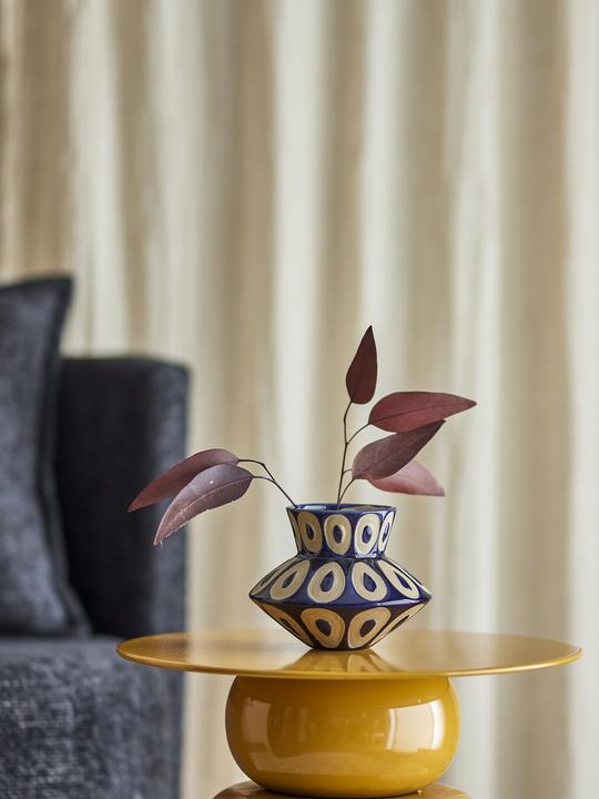 Actual product image Bloomingville - Bashir Vase - Blue - Stoneware (4x)