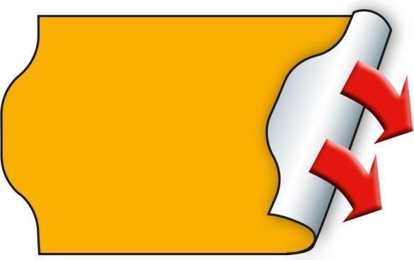 Produktbild METO Etiketten für Preisauszeichner, 32 x 19 mm, orange fluor, geeignet für Classic L, 2-zeilig