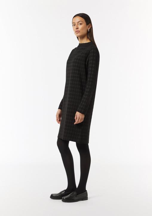 Produktbild Comma Kurzes Jerseykleid mit Hahnentrittmuster (42)