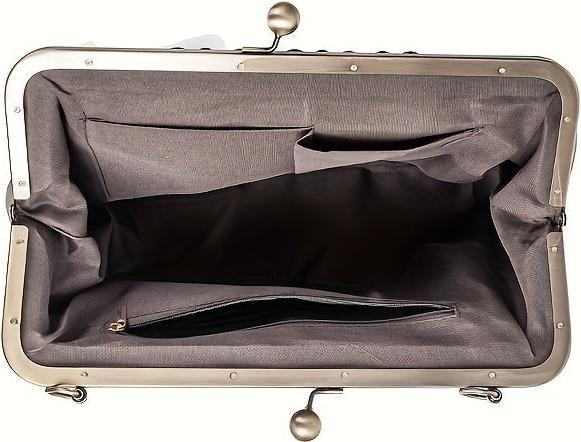 Actual product image Only-Bags.Store Schicke Retro-inspirierte Umhängetasche - dickes Kunstleder, abnehmbarer Riemen, klassische