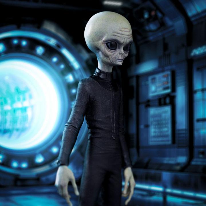 Produktbild Iron Studios I want to Believe Art Scale Statue 1/10 Alien Grey 21 cm