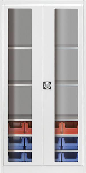 Actual product image Mauser Windowed hinged door cupboard (95 cm, 195 cm)