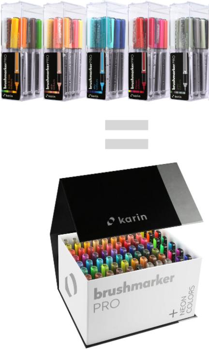 Actual product image Karin Brush Marker Pro Mega Box (Multicoloured, 60 x)
