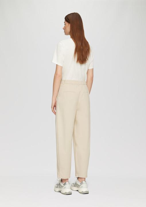 Produktbild S.Oliver Hose Cropped-Hose aus Twill mit Barrel Leg und Elastikbund in High Rise (38)