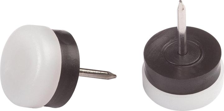 Produktbild Fix-o-moll Kunststoffgleiter mit Stift 4 mm / Ø 18 mm 8 x (Kunststoffgleiter, 8 Stück)