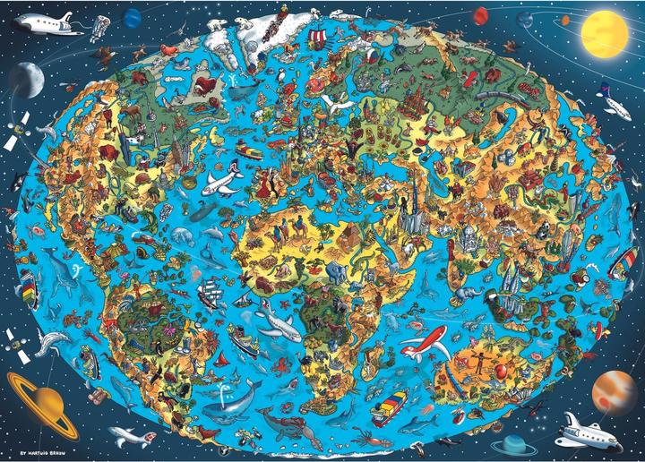 Actual product image Gibsons Puzzle Unser wunderbarer Planet 1000 Teile (1000 pieces)