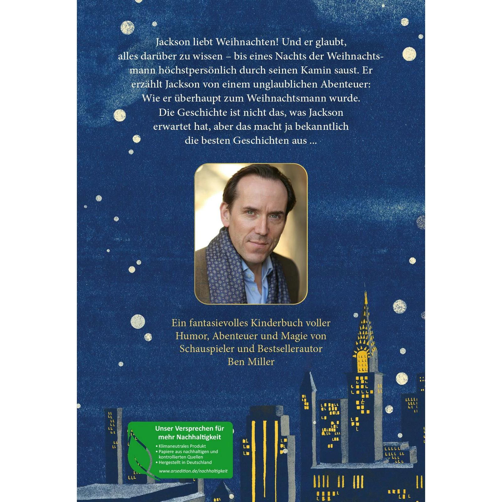 Thumbnail - Die Nacht, in der ich Weihnachten rettete, Kinderbücher von Ben Miller, Daniela Jaglenka Terrazzini, Leena Flegler