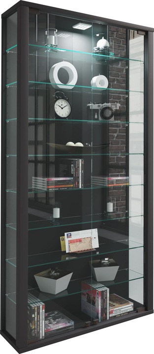 Produktbild VCM Sammel Wandvitrine Holz Glas Vitrosa Maxi (59 x 18 x 114 cm)