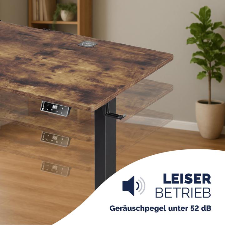 Image du produit Casaria Höhenverstellbarer Schreibtisch (160 x 75 cm)