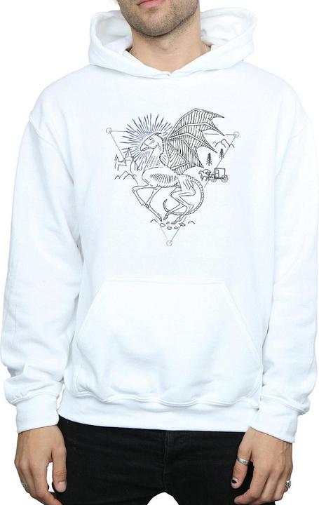 Immagine prodotto Thestral Line Art Felpa con Cappuccio Uomo (3XL)