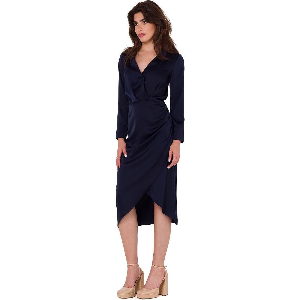 Makover, Damen, Kleider, Cocktailkleid, Blau, (XXL)