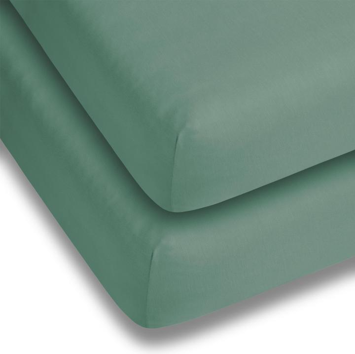 Produktbild Aspero 2 x Spannbettlaken aus Baumwolle (100 x 200 x 25 cm, 90 x 200 x 25 cm)
