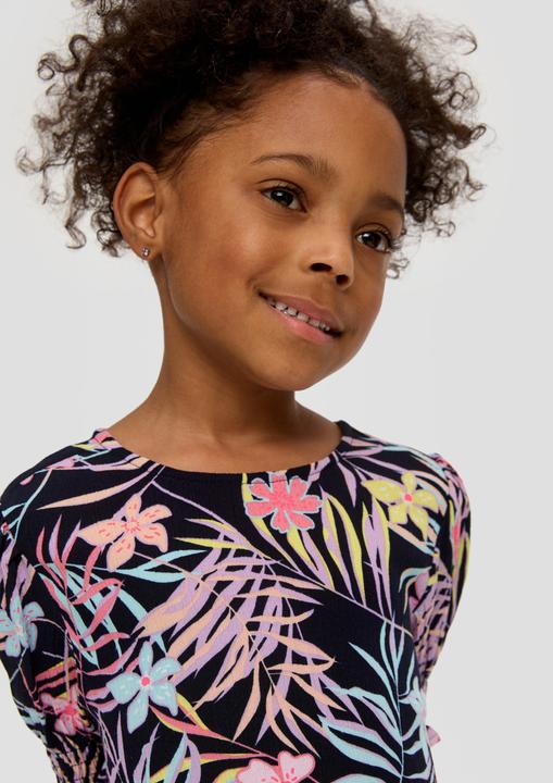 Immagine prodotto s.Oliver Bluse Kurze Viskosebluse mit Smok-Detail (116, 122)
