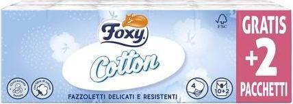 Actual product image Foxy Cotton Tissues - Pack of 12 (Body lotion)