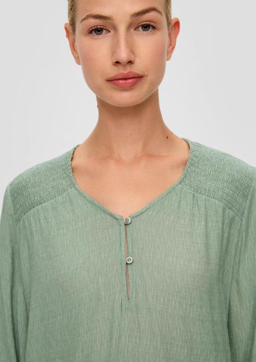 Produktbild s.Oliver Bluse Bluse mit gesmokten Details (34)