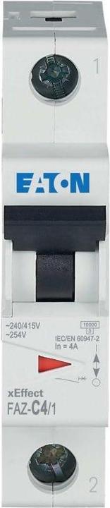 Image du produit Eaton 4A MCB Type C SP 15kA