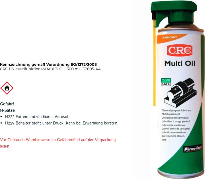 Immagine prodotto CRC Olio lubrificante fine (500 ml)