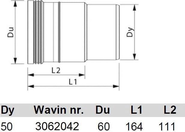 Actual product image Wavin Expansion Joint Diameter - 50 mm