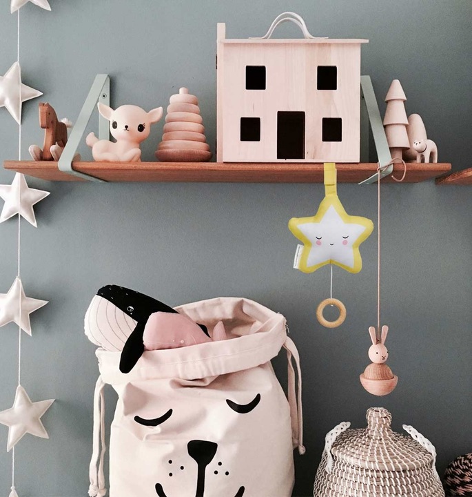 Actual product image A Little Lovely Company Mobile with music MUSTYE03 star 175x240x60 mm