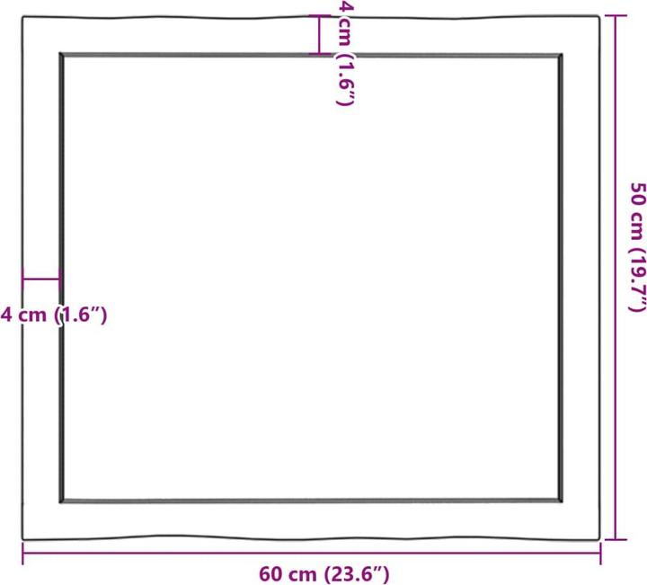 Produktbild vidaXL Chaim (60 x 50 x 4 cm)