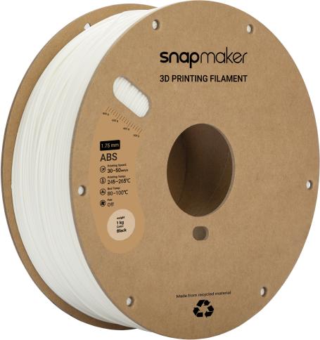 Produktbild Snapmaker ABS Weiss 1kg (ABS, 1000 g, Weiss)