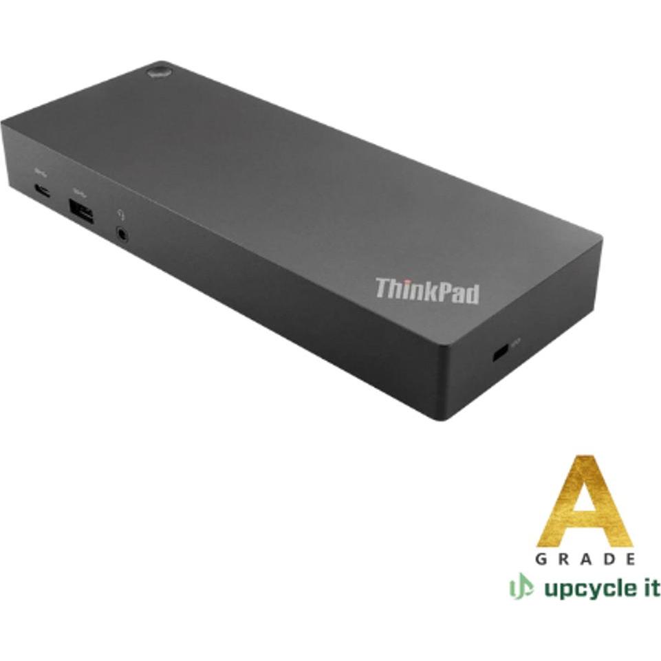 Lenovo Notebook Dock/Port Replicator (USB-A, USB-C), Dockingstation + USB Hub, Schwarz